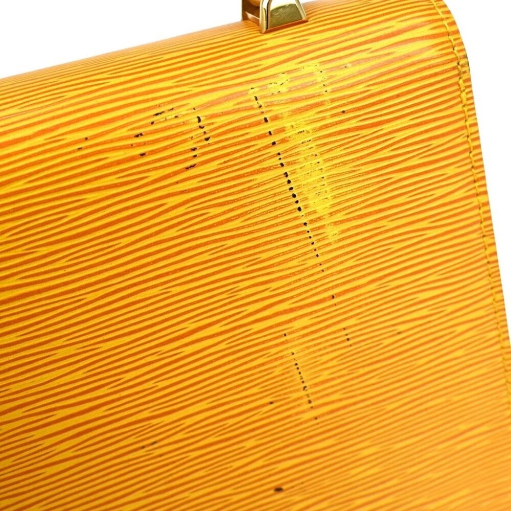 BUYIT LOUIS VUITTON YELLOW EPI MALESHERBES HANDBAG M52379 MI0957 NQ04217 - Picture 5 of 11